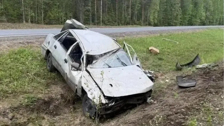 31‑летний водитель на Daewoo Nexia уснул за рулём на трассе М‑8, машина опрокинулась. Мужчина покинул место ДТП, но был задержан ГАИ; пассажир получил травмы, госпитализация не потребовалась.