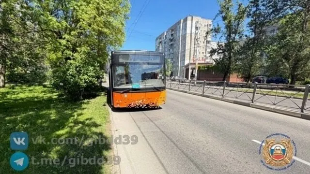 В Калининграде 25 мая утром 39‑летняя женщина и её маленькая дочь получили травмы после резкого торможения городского автобуса; девочку госпитализировали с подозрением на закрытую черепно‑мозговую травму.