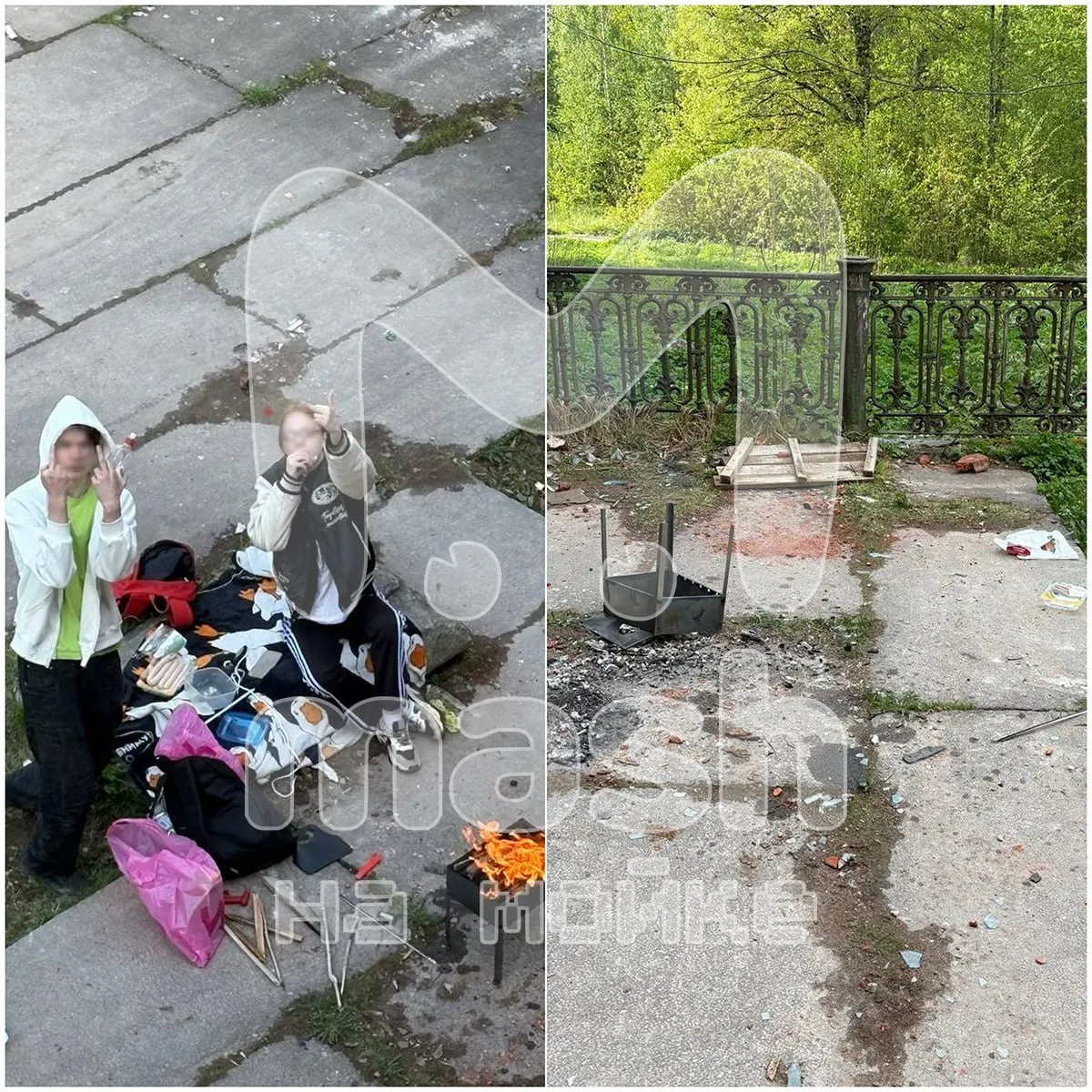 Исторический ансамбль в Петергофе, переданный в аренду с обязательством реставрации, остаётся заброшенным и доступен для вечеринок и вандализма; активисты обратились в правоохранительные органы.