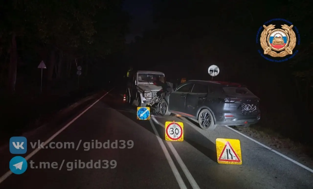 В Гурьевском районе вечером 29 мая Mercedes наехал на внезапно выбежавшее на дорогу животное, после чего столкнулся со встречным Changan. Оба водителя госпитализированы, обстоятельства выясняют сотрудники ГИБДД.