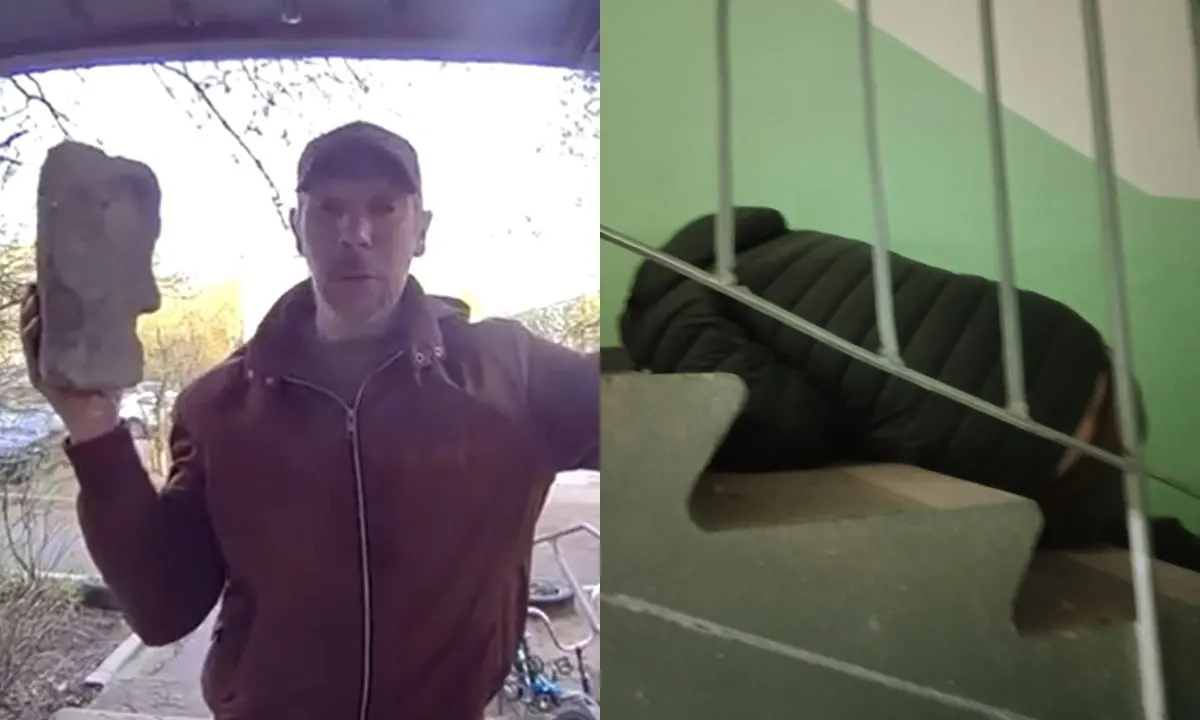 Жильцы одного из домов Петрозаводска жалуются на пьяного мужчину, который регулярно ломится в подъезд, пугает соседей и совершает непристойные действия — соседи неоднократно вызывали полицию.