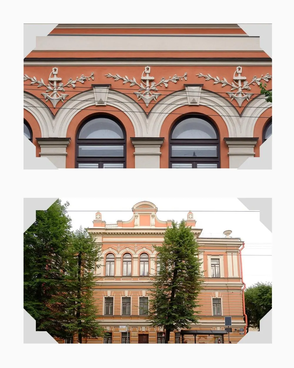 Неоренессансное трехэтажное здание у Юсуповского сада было центром Общества спасения на водах: от канцелярии и музея до склада спасательного снаряжения. После революции его судьба менялась — национализация, реорганизации и, в итоге, советская и современная адаптация под спортивные и социальные нужды.