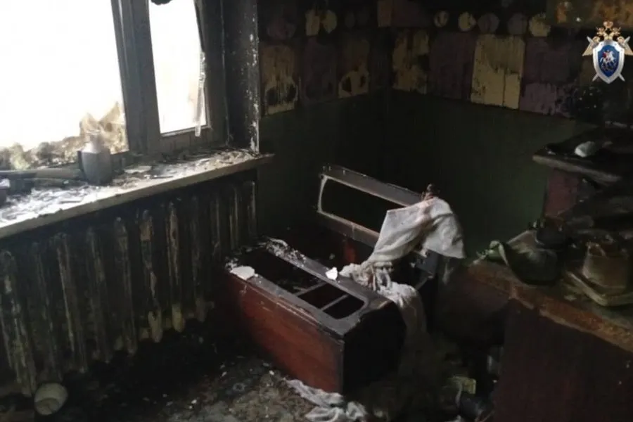 40‑летний мужчина обвиняется в причинении смерти по неосторожности своему 8‑летнему сыну‑инвалиду: по версии следствия, пожар в квартире произошёл из‑за неисправной электропроводки и использования повреждённых удлинителей; уголовное дело направлено в суд.