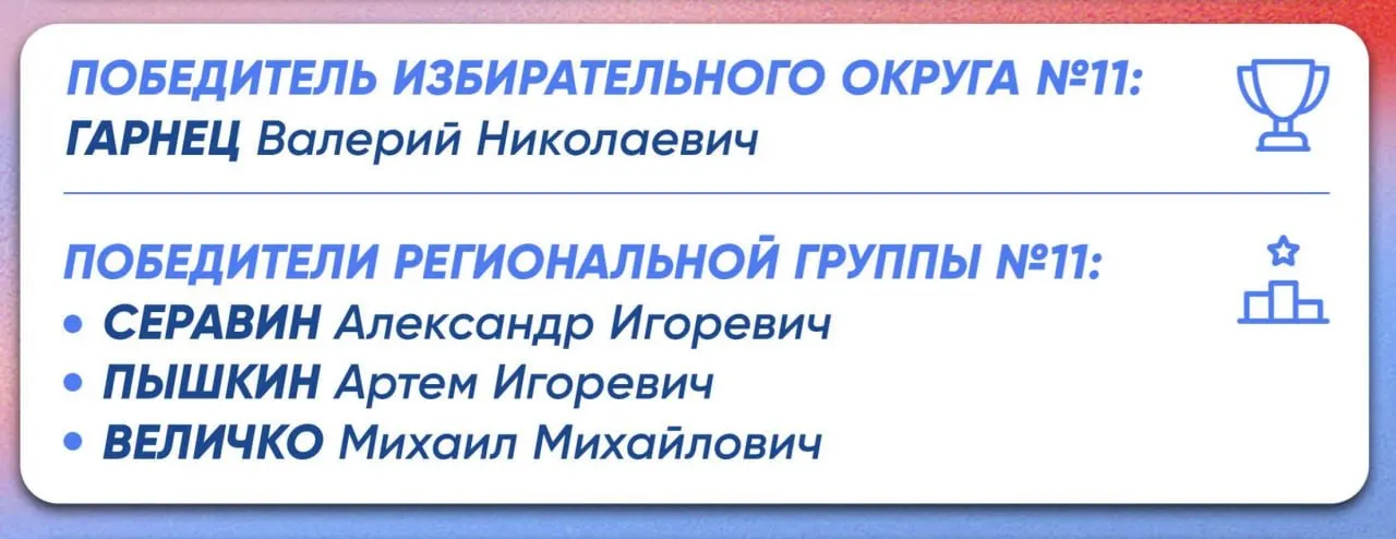 Серавин не сумел победить в округе №11 и будет выдвинут в составе региональной группы. Перед праймериз он указал участие в боях на Украине, что прибавило ему голоса, но этого оказалось недостаточно.