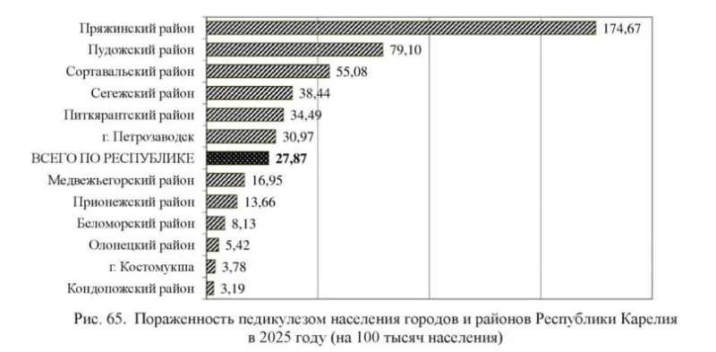 В регионе на 17,6% увеличилось число случаев паразитарных инфекций — 2 314 заболевших, большая часть из них дети. Чаще всего встречаются лямблиоз, энтеробиоз и аскаридоз.