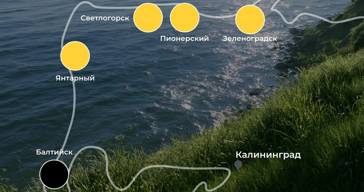 Краткая сводка по флагам безопасности и температуре воды на популярных пляжах Калининградской области на 25 июня.