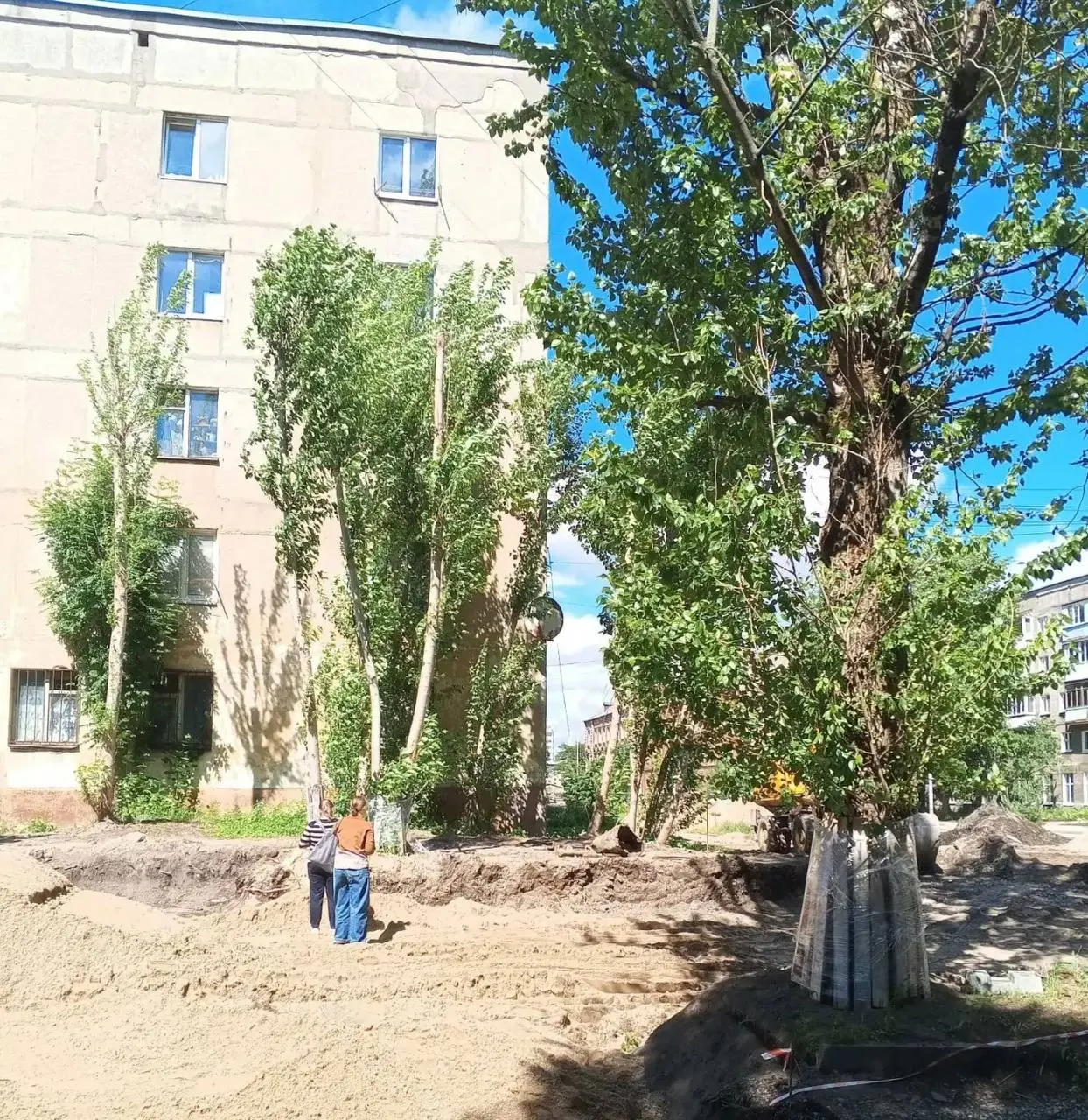 При дорожных работах на улице Полоцкой подрядчик повредил корни деревьев и не установил обязательные защитные ограждения. Минприроды вместе с администрацией подтвердили нарушения, подрядчику грозит штраф.