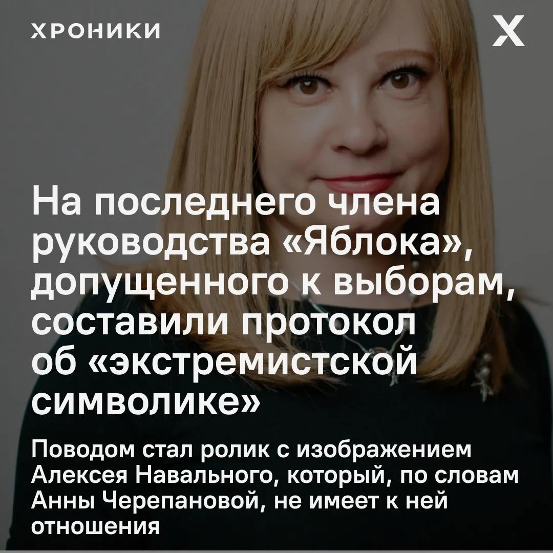 Заместителю председателя «Яблока» предъявили протокол из‑за ролика с изображением Алексея Навального; в партии считают это провокацией, направленной на недопуск к выборам в Новгородской области.