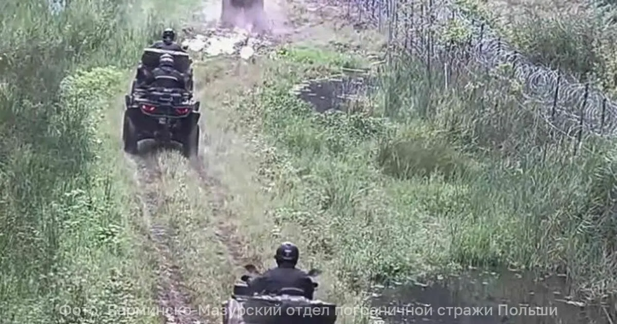 В Варминско-Мазурском отделе пограничной стражи Польши сообщили, что пятеро граждан Польши устроили гонки на квадроциклах в запретной зоне вдоль границы с Калининградской областью; всех оштрафовали по 500 злотых.
