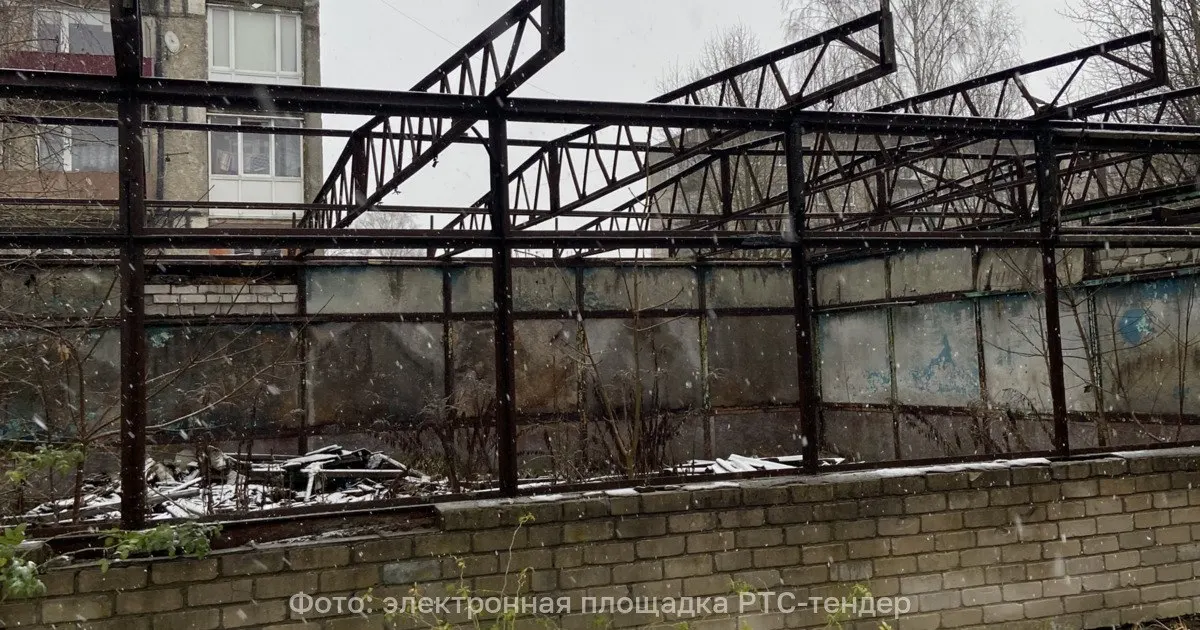 На аукцион выставлены три здания общей площадью около 400 м² и участок 10 соток. Торги назначены на 4 августа, но объекты требуют серьёзного ремонта.