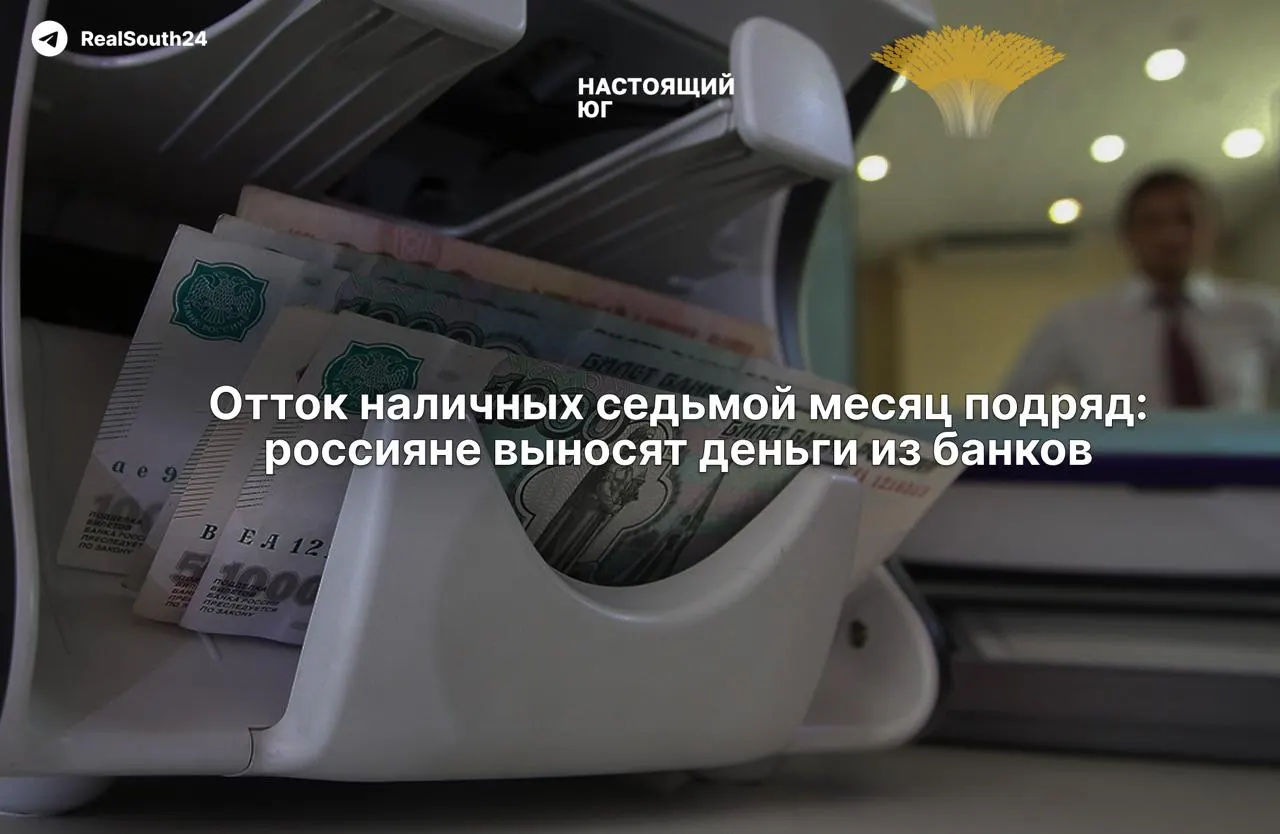 Наличные продолжают расти: за первые две недели августа сняли 286,4 млрд рублей; итог за год — около 2,4 трлн. Экономисты объясняют это налоговой нагрузкой и боязнью конфискации счетов.