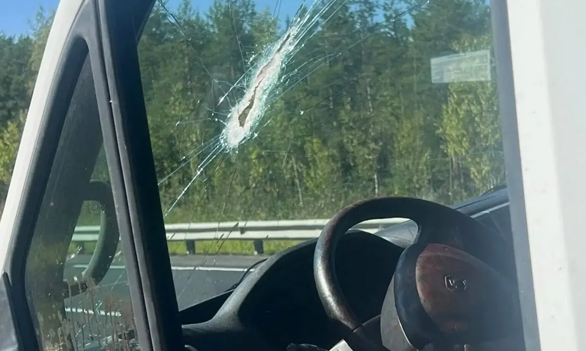 Деталь от самосвала повредила лицо водителя на трассе; пострадавшего доставили в больницу и провели реконструкцию лица.