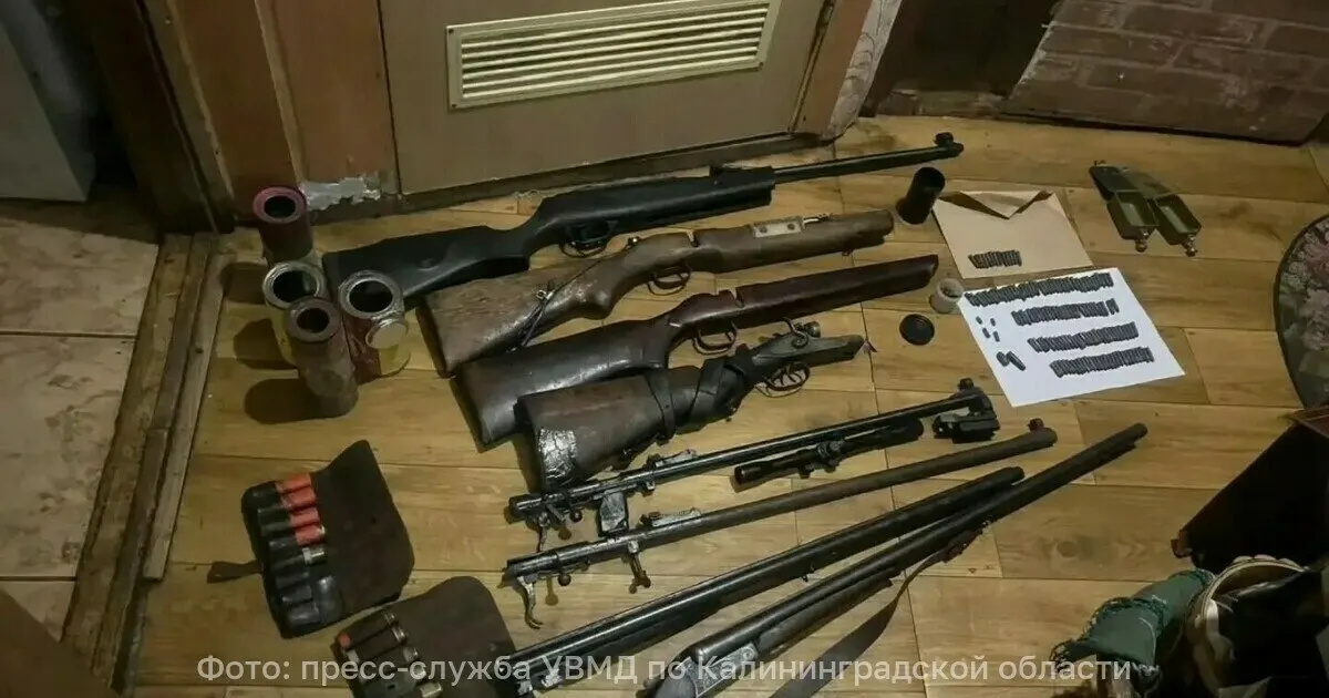 В Калининградской области прошла спецоперация «Арсенал»: изъято оружие, боеприпасы и взрывчатка, проводится расследование по делу о незаконном обороте.
