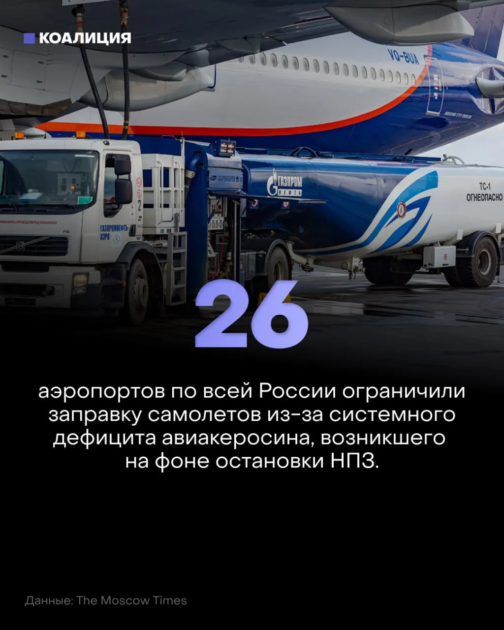В 26 аэропортах ограничили заправку самолётов; режим в Пулково продлён до марта 2027 года; экспорт керосина запрещён до конца ноября; ситуация развивается на фоне роста цен.