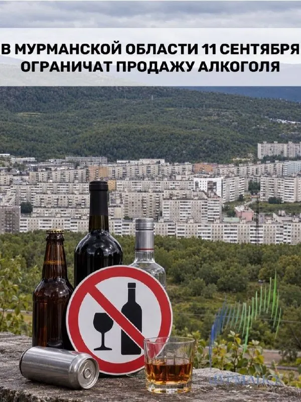 В День трезвости 11 сентября в Мурманской области введут ограничения на розничную продажу алкоголя.