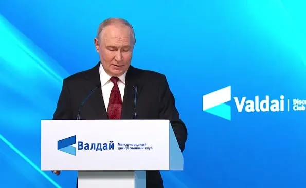 В речи затронуты тезисы по ситуации на Украине, роли НАТО и призыв к мирному сосуществованию.