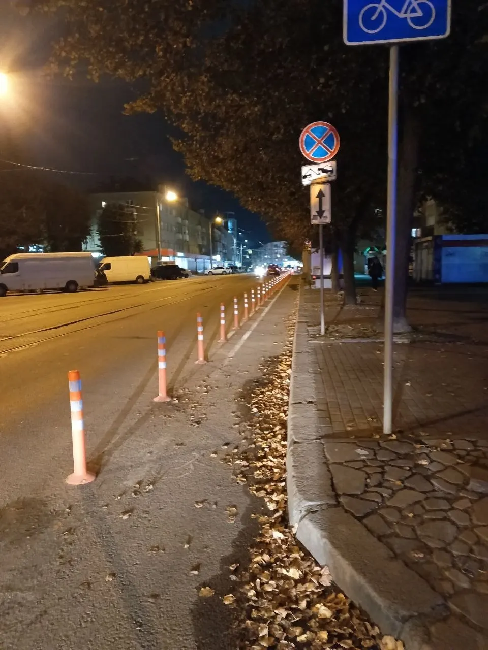 Городские власти Калининграда отгородили велополосу столбиками и превратили её в велодорожку; впоследствии планируется установка камеры наружного наблюдения для фиксации нарушений.