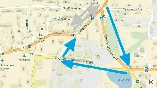 В ходе дорожного исследования проверят, снизит ли кольцевое движение на нескольких улицах число аварий, заторов и конфликтных точек.