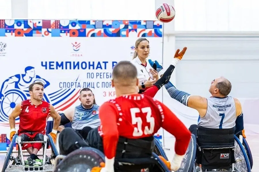 Калининградский Балтийский шторм завоевал бронзу чемпионата России по регби на колясках, турнир прошёл впервые в Калининграде на арене Автотор-Арены.